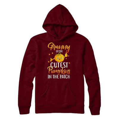 Halloween Granny Of Cutest Pumpkins In The Patch-T-Shirt & Hoodie-Pullover Hoodie-Maroon