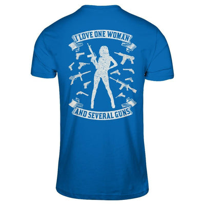 I Love One Woman And Several Guns-T-Shirt & Hoodie-Classic T-Shirt-Royal