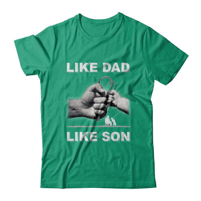 Like Dad Like Son Fishing Fish Fathers Day-T-Shirt & Hoodie-Classic T-Shirt-Kelly Green
