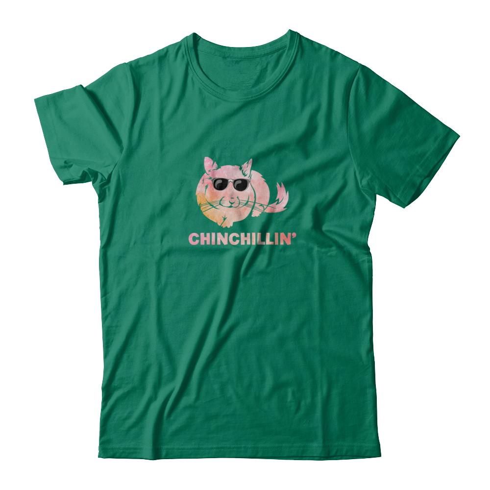 Chinchillin' Funny Chinchilla Lovers-T-Shirt & Tank Top-Classic T-Shirt-Kelly Green