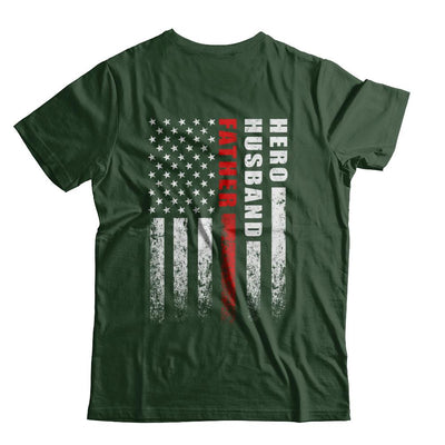 Fireman Firefighter Husband Dad Hero Fathers Day Gift-T-Shirt & Hoodie-Classic T-Shirt-Forest Green
