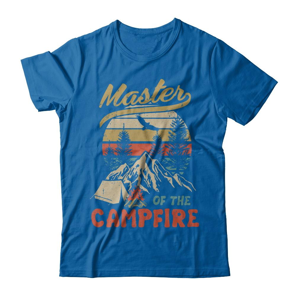 Camping Master Of The Campfire Fathers Mothers Day Gift-T-Shirt & Hoodie-Classic T-Shirt-Royal