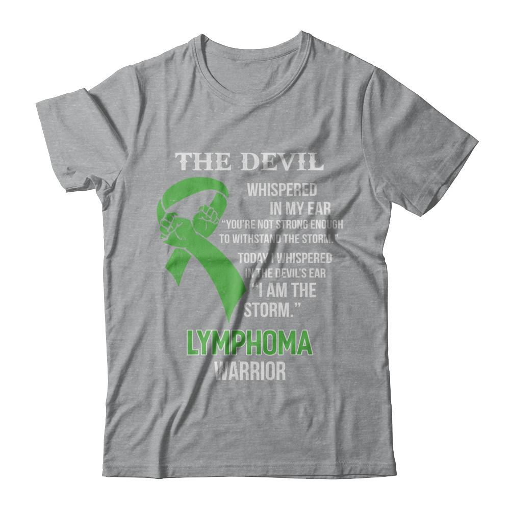 I Am The Storm Support Lymphoma Awareness Warrior Gift-T-Shirt & Hoodie-Classic T-Shirt-Sport Grey