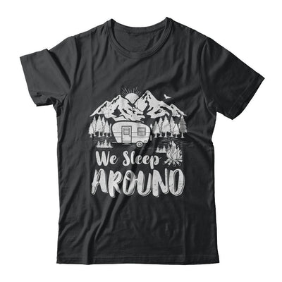 We Sleep Around Funny Husband Wife Camping-T-Shirt & Hoodie-Classic T-Shirt-Black