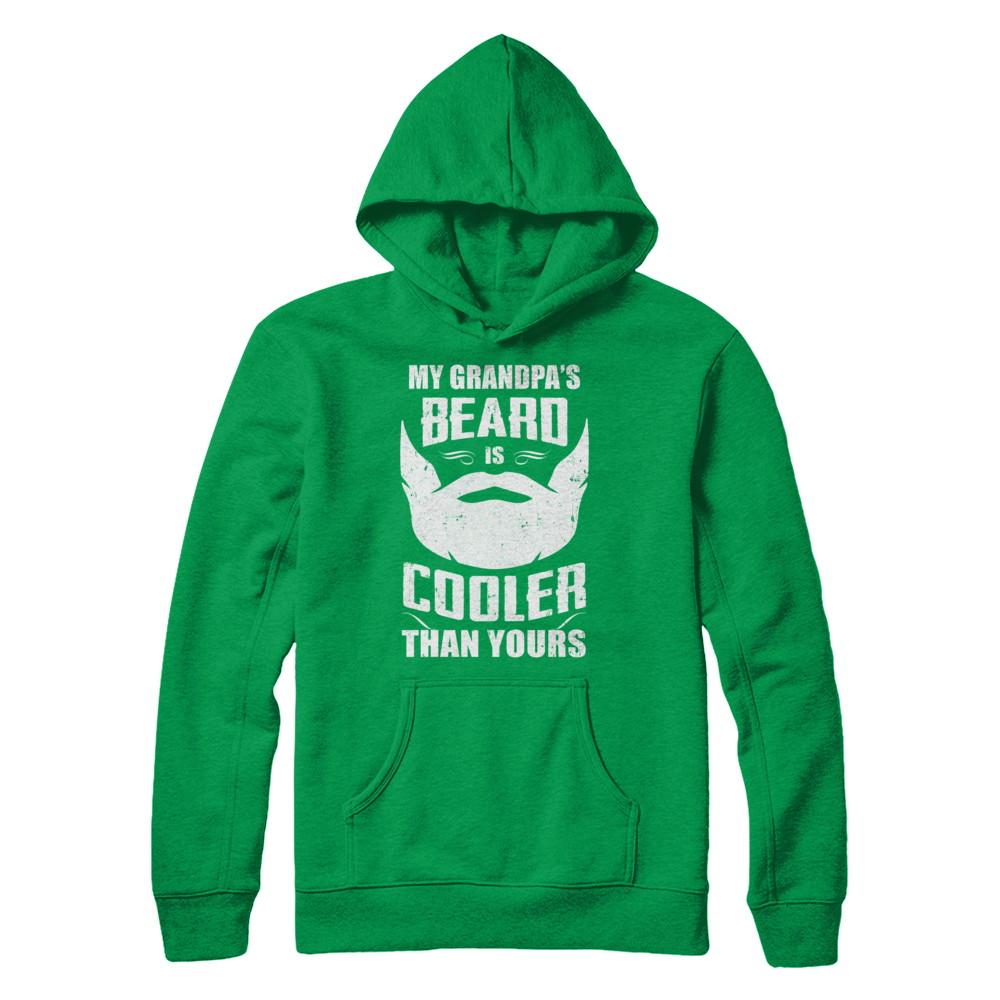My Grandpa's Beard Is Cooler Than Yours-T-Shirt & Hoodie-Pullover Hoodie-Irish Green
