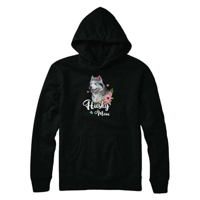 Husky Mom Funny Dog Mom Gift Idea-T-Shirt & Tank Top-Pullover Hoodie-Black
