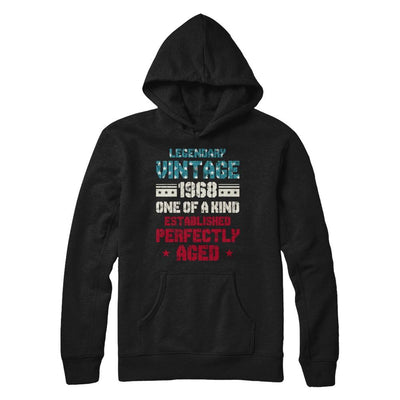 Legendary Vintage 1968 53th Years Old Birthday Gift-T-Shirt & Hoodie-Pullover Hoodie-Black