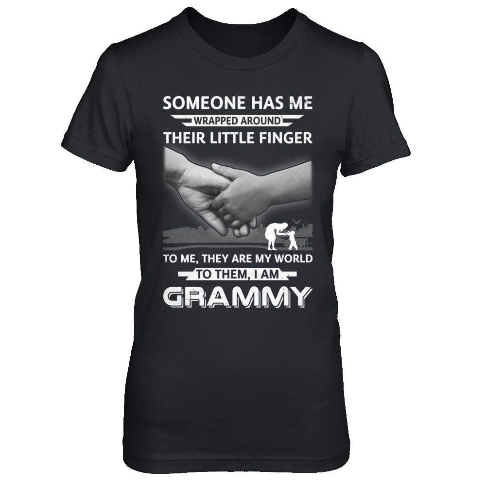 Someone Has Me Wrapped Around Their Little Finger GRAMMY-T-Shirt & Hoodie-Women's T-Shirt-Black