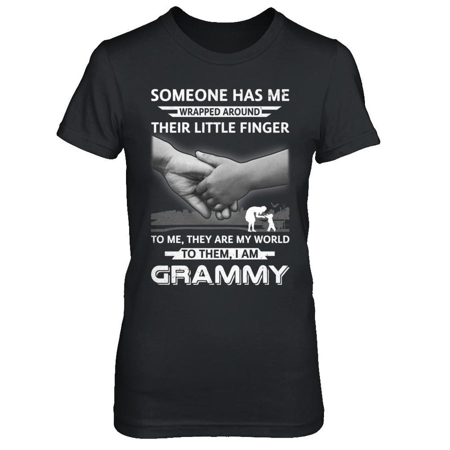 Someone Has Me Wrapped Around Their Little Finger GRAMMY-T-Shirt & Hoodie-Women's T-Shirt-Black