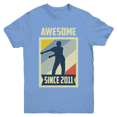 Vintage Floss 10th 2011 Birthday Gift for 10 Years Old Youth-Youth Shirt-Youth T-Shirt-Carolina Blue