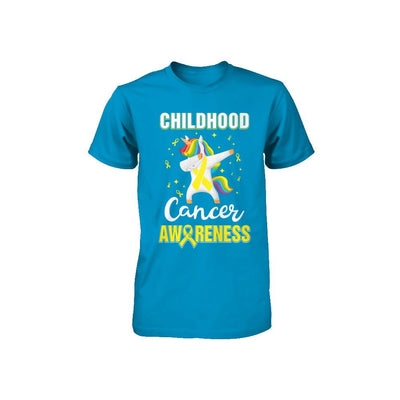 Inspirational Childhood Cancer Awareness Unicorn Support Youth-Youth Shirt-