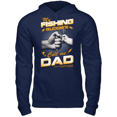My Fishing Buddies Call Me Dad-T-Shirt & Hoodie-Pullover Hoodie-Navy