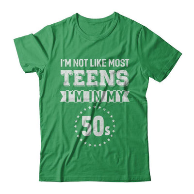 Vintage I'm Not Like Most Teens I'm In My 50s Birthday-T-Shirt & Hoodie-Premium T-Shirt-Kelly Green