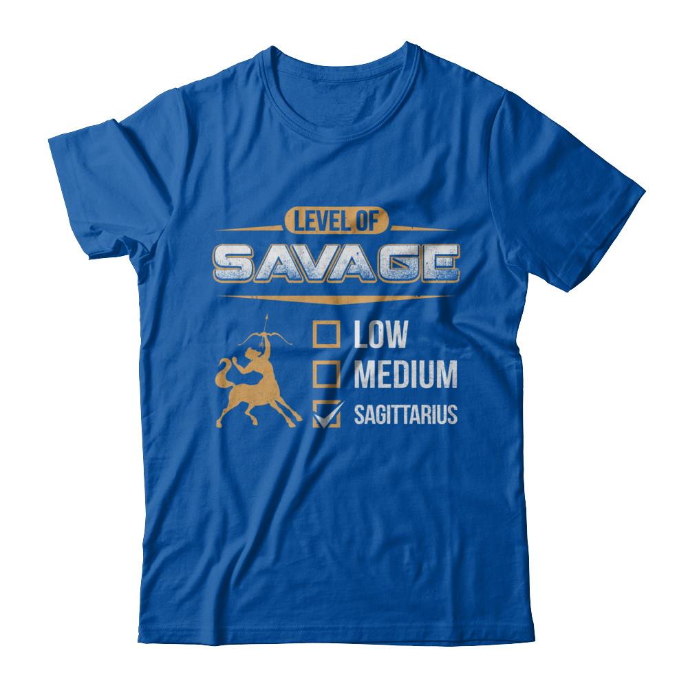Level Of Savage Sagittarius-T-Shirt & Hoodie-Premium T-Shirt-Royal
