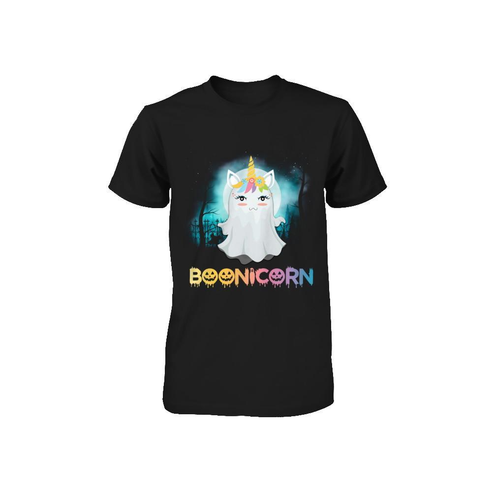 Boonicorn Ghost Unicorn Halloween Girls Youth-Youth Shirt-Toddler T-Shirt-Black