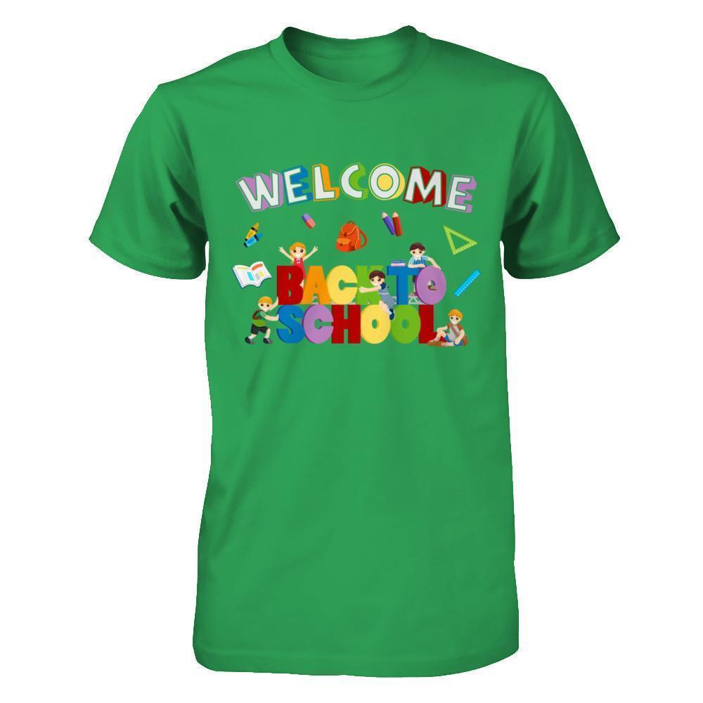 Welcome Back To School-T-Shirt & Hoodie-Premium T-Shirt-Kelly Green