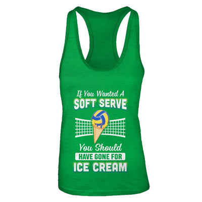 If You Wanted A Soft Serve Funny Volleyball-T-Shirt & Tank Top-Women's Ideal Racerback Tank-Kelly Green