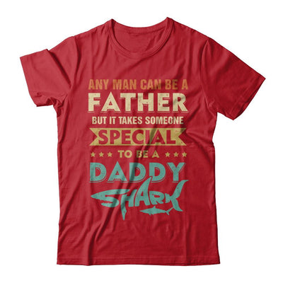 Vintage Someone Special To Be A Daddy Shark Fathers Day-T-Shirt & Hoodie-Classic T-Shirt-Red