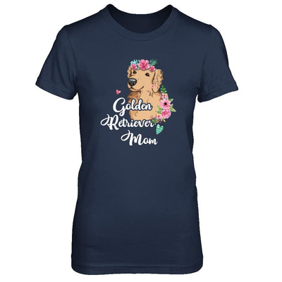 Golden Retriever Mom Funny Dog Mom Gift Idea-T-Shirt & Tank Top-Women's T-Shirt-Navy