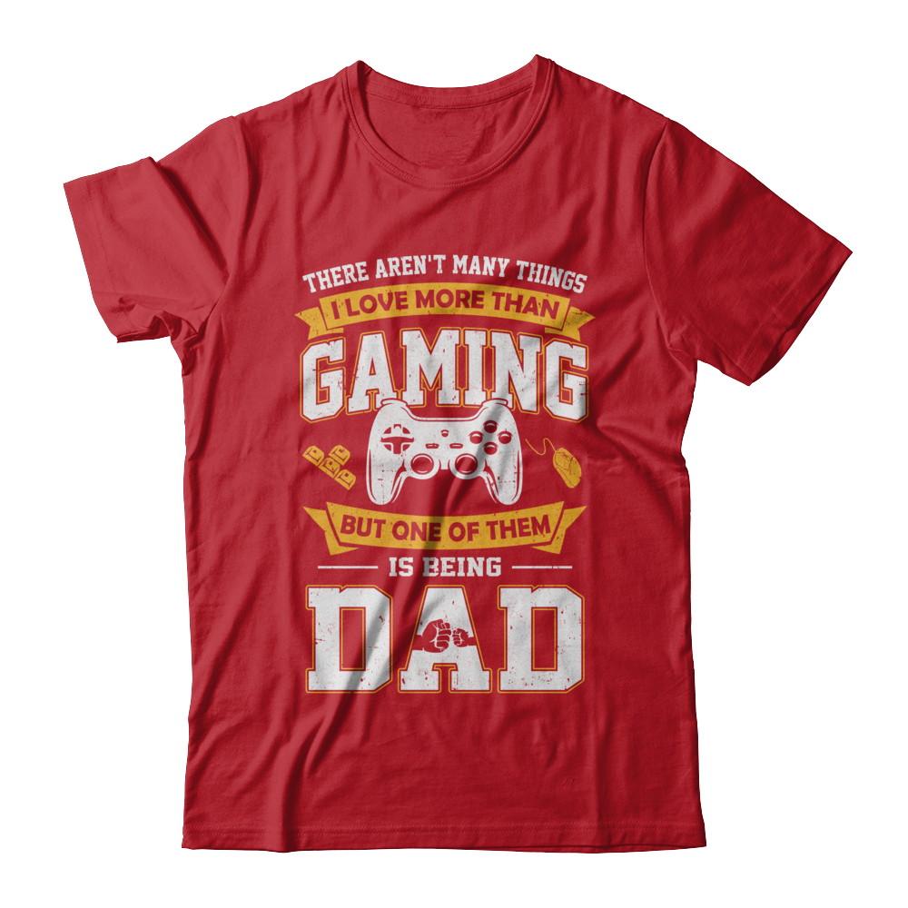 Video Game Gaming Dad Funny Fathers Day Gifts-T-Shirt & Hoodie-Classic T-Shirt-Red