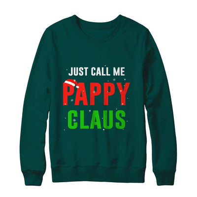 Santa Pappy Claus Matching Family Christmas Pajamas-T-Shirt & Sweatshirt-Crewneck Sweatshirt-Deep Forest