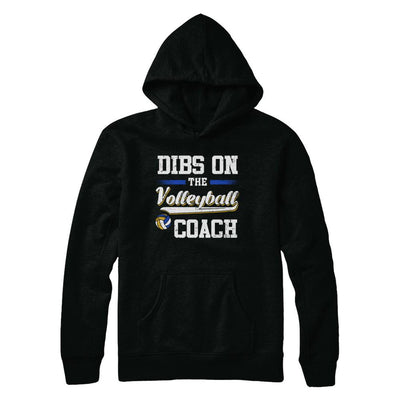 Dibs On The Coach Volleyball-T-Shirt & Hoodie-Pullover Hoodie-Black
