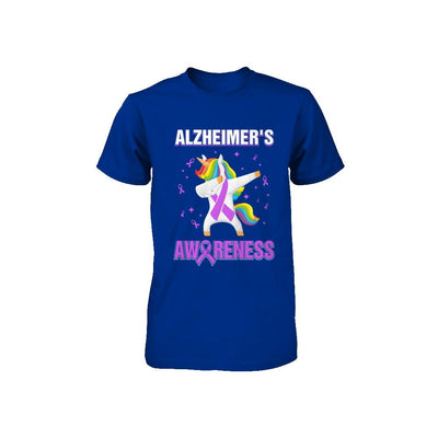 Inspirational Alzheimer's Awareness Unicorn Support Youth-Youth Shirt-