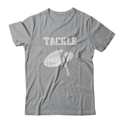 Football Survivor Tackle Gray Brain Cancer Awareness-T-Shirt & Hoodie-Classic T-Shirt-Sport Grey