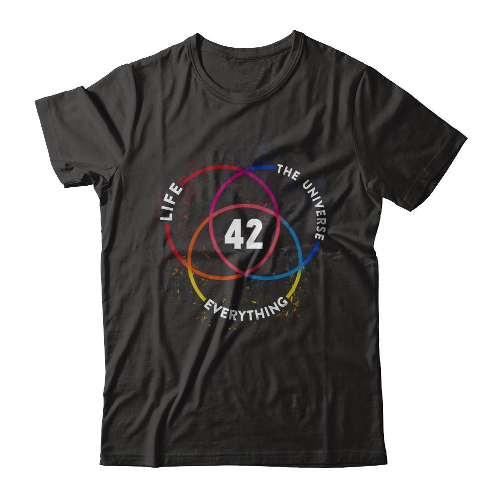 The Answer To Life The Universe And Everything-T-Shirt & Hoodie-Premium T-Shirt-Black
