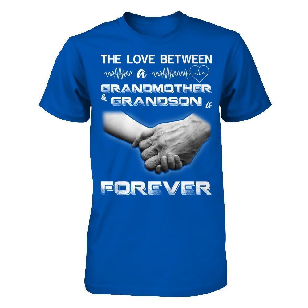 The Love Between A Grandmother And Grandson Is Forever-T-Shirt & Hoodie-Premium T-Shirt-Royal