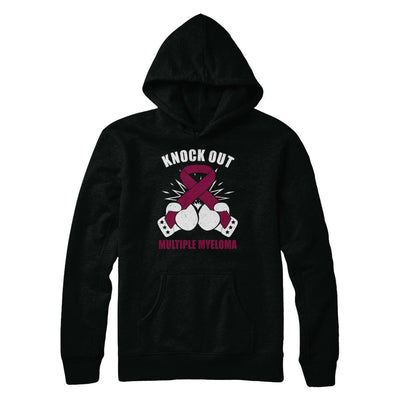 Boxing knock out Multiple Myeloma Awareness Support-T-Shirt & Hoodie-Pullover Hoodie-Black