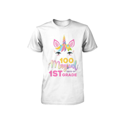 100 Magical Days Of 1St Grade School Unicorn Girl Gift Youth-Youth Shirt-Toddler T-Shirt-White