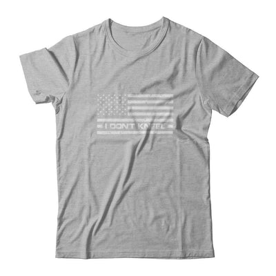 I Don't Kneel Us Flag-T-Shirt & Tank Top-Premium T-Shirt-Heather Gray