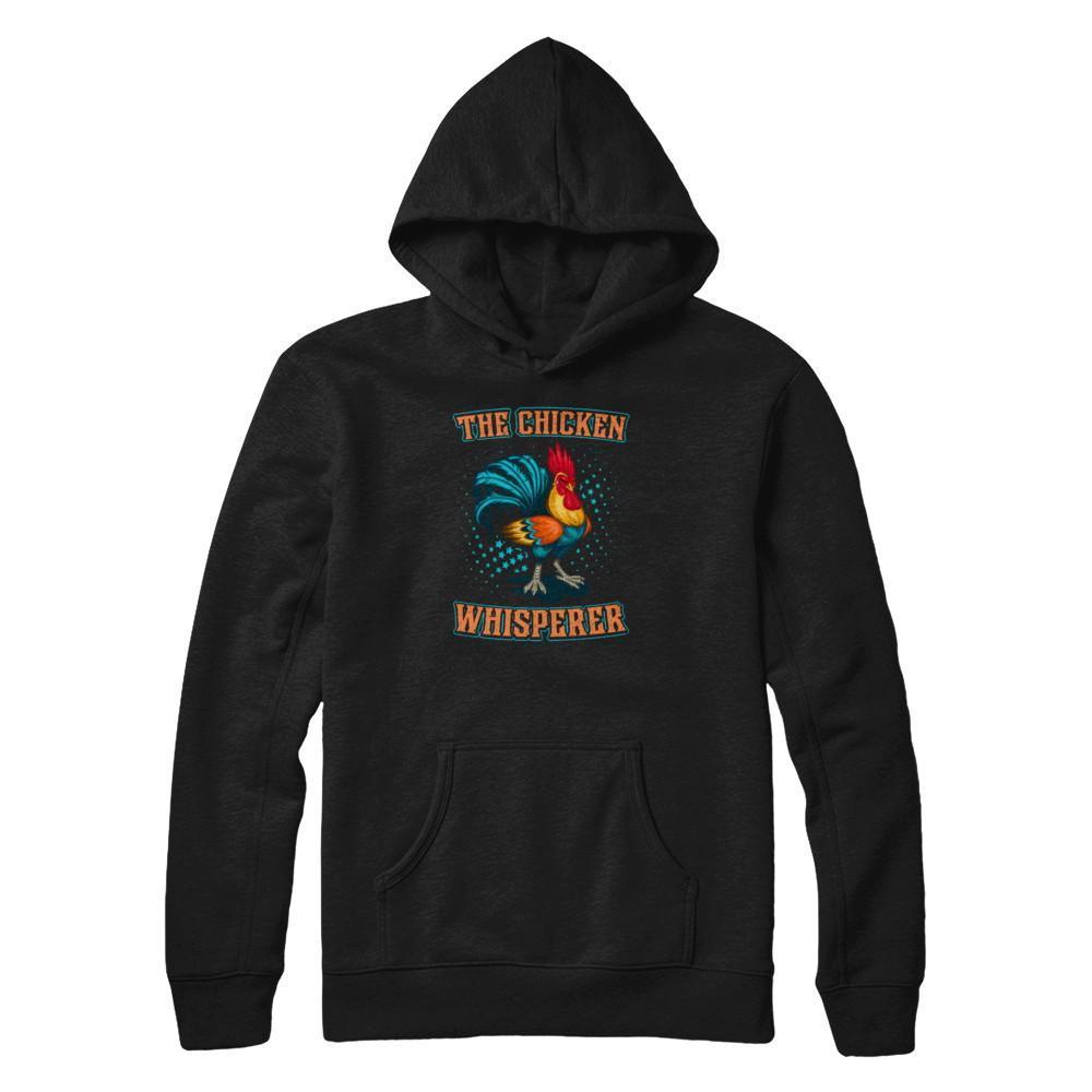 The Chicken Whisperer Funny Farmer-T-Shirt & Tank Top-Pullover Hoodie-Black