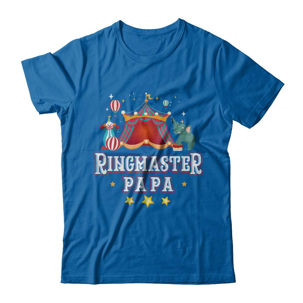 Ringmaster Papa Circus Carnival Children Party-T-Shirt & Hoodie-Classic T-Shirt-Royal