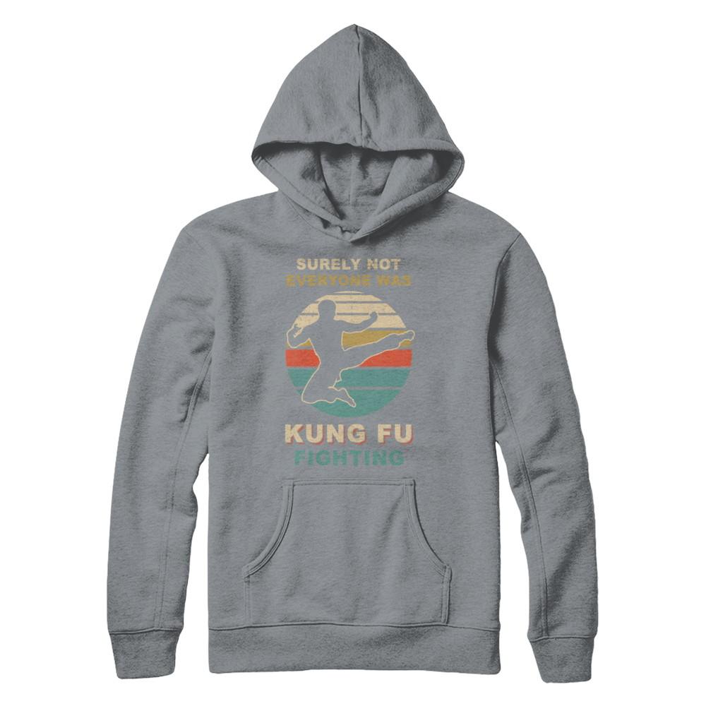 Vintage Surely Not Everyone Was Kung Fu Fighting-T-Shirt & Hoodie-Pullover Hoodie-Light Steel