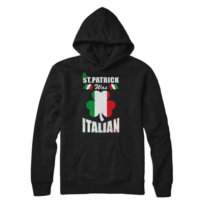 Vintage St Patrick Was Italian-T-Shirt & Hoodie-Pullover Hoodie-Black