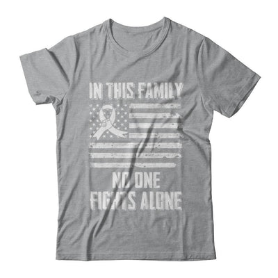 In This Family No One Fights Alone Lung Cancer-T-Shirt & Hoodie-Classic T-Shirt-Sport Grey