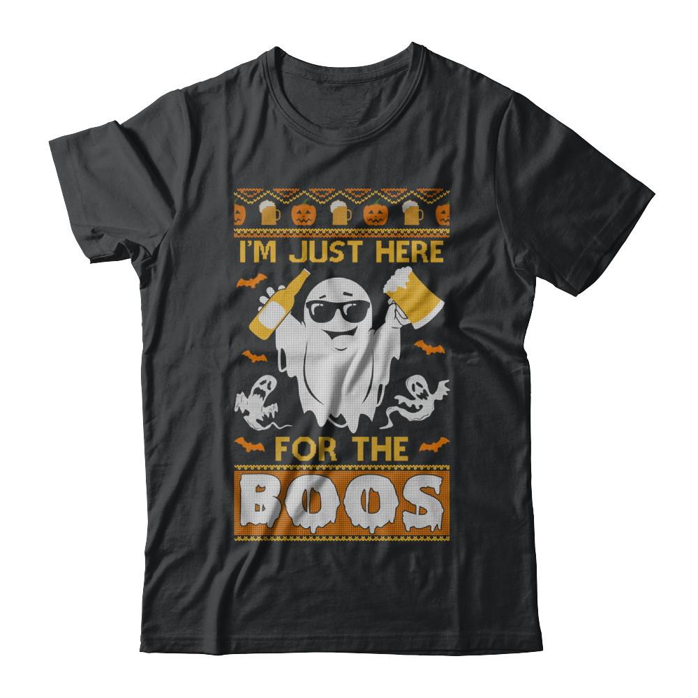 I'm Just Here For The Boos Halloween Ugly Sweater