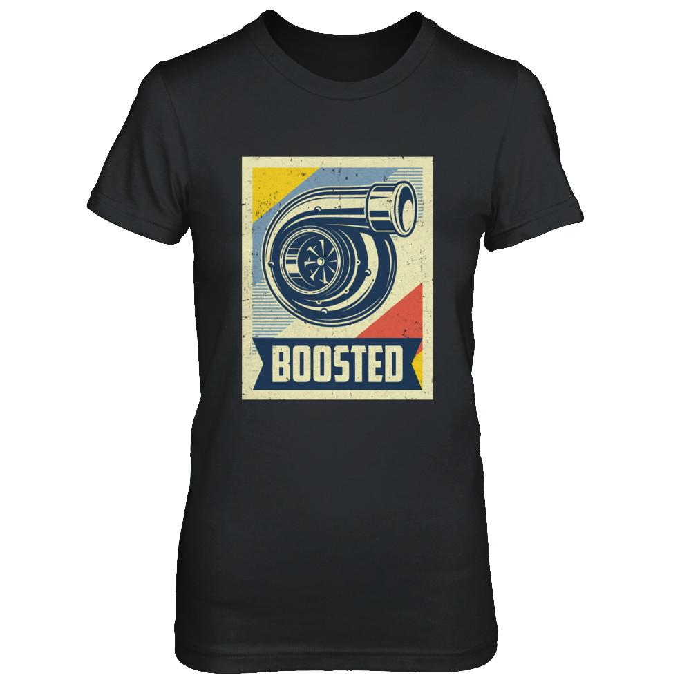 Vintage Turbo Car Boost Turbocharger Lag Retro Race-T-Shirt & Hoodie-Women's T-Shirt-Black
