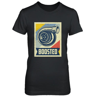 Vintage Turbo Car Boost Turbocharger Lag Retro Race-T-Shirt & Hoodie-Women's T-Shirt-Black