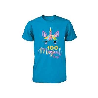 100 Magical Days Of School Unicorn Girl Gifts Youth-Youth Shirt-