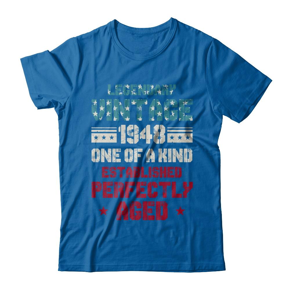 Legendary Vintage 1948 73th Years Old Birthday Gift-T-Shirt & Hoodie-Classic T-Shirt-Royal