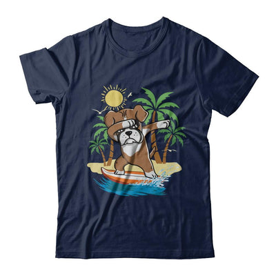 Summer Vacation Dabbing Boxer Surfing Surfboard Gift-T-Shirt & Hoodie-Classic T-Shirt-Navy