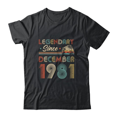 40th Birthday Gift 40 Years Old Legendary Since December 1981-T-Shirt & Hoodie-Classic T-Shirt-Black