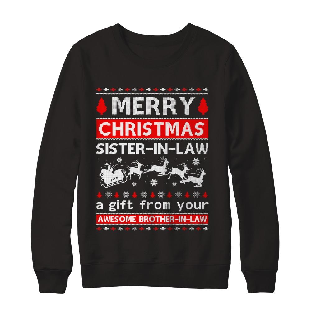 Merry Christmas Sister-In-Law A Gift From Your Brother-In-Law Sweater