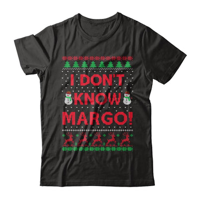 I Don't Know Margo Christmas Ugly Sweater-T-Shirt & Sweatshirt-Premium T-Shirt-Black