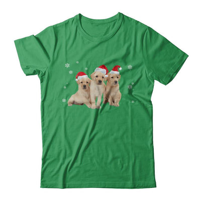 Funny Yellow Labrador Puppies Christmas Dog Gift-T-Shirt & Hoodie-Premium T-Shirt-Kelly Green