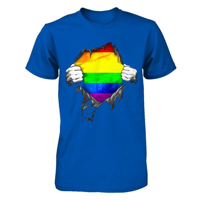 Rainbow Lesbian Gay Pride LGBT Super Stronger-T-Shirt & Hoodie-Premium T-Shirt-Royal