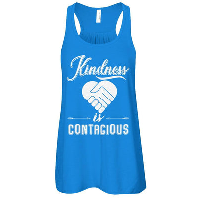 Kindness Is Contagious-T-Shirt & Tank Top-Women's Flowy Racerback Tank-True Royal
